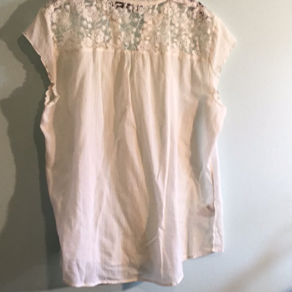 Eddie Bauer Ivory Lace Blouse - Picture 3 of 7